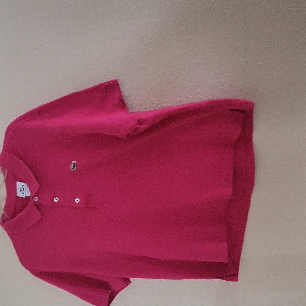 Lacoste Classic Pique Polo Shirt Berry Pink - Picture 3 of 6